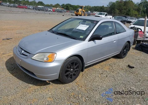 2002 Honda Civic Lx from USA, damaged, VIN 1HGEM22572L019940